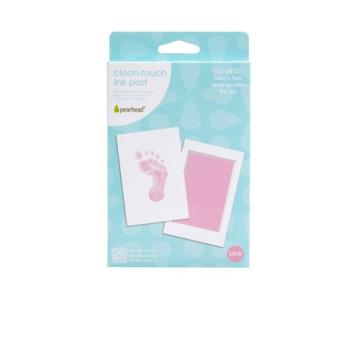 Kit amprenta cu cerneala pentru piciorus - roz Pearhead