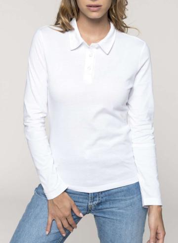 Bluza Ladies' long sleeve jersey polo