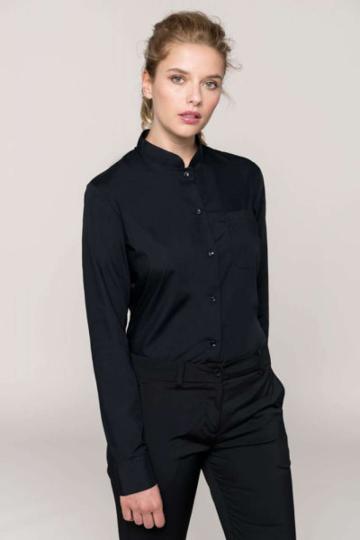 Bluza Ladies' long sleeve mandarin collar shirt de la Top Labels