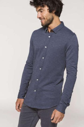 Camasa Long sleeve jacquard knit shirt