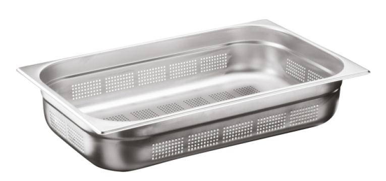 Tava inox perforata gastronorm Ozti 1/1 GNP 40x530x325mm 5lt