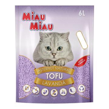 Asternut pisici Tofu lavanda 6L de la Club4Paws Srl