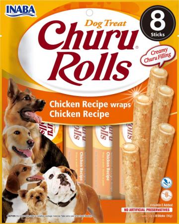 Hrana Churu Rolls pentru caini reteta de pui invelita in pui de la Club4Paws Srl