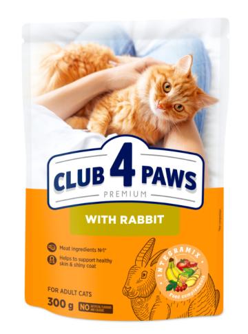 Hrana pisici Club 4 Paws Cat Adult cu iepure 300g de la Club4Paws Srl