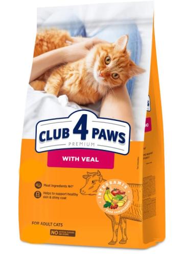 Hrana pisici Club 4 Paws Cat adult cu vita 900g de la Club4Paws Srl