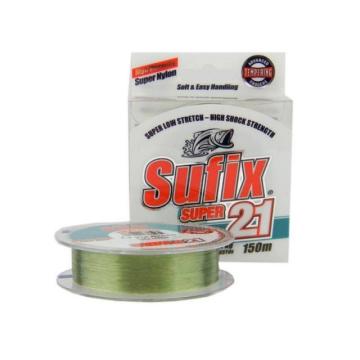 Fir pescuit Sufix Super 21 Low Stretch, Lo-Vis Green, 150m