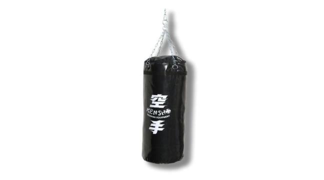 Sac de box, negru, piele artificiala 80x30 cm Kensho de la S-Sport International Kft.