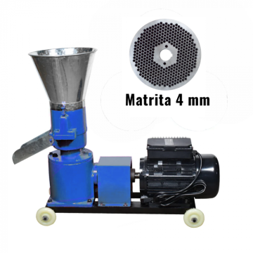 Granulator furaje KL-150 cu 1 matrita si motor 3 kW 1500 RP