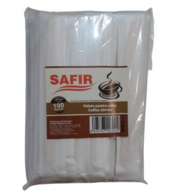 Palete pentru cafea Safir 10,5cm, 100buc/set de la Supermarket Pentru Tine Srl