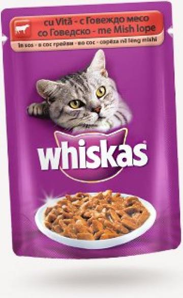 Hrana umeda pisici Whiskas plic 85g Vita de la Supermarket Pentru Tine Srl