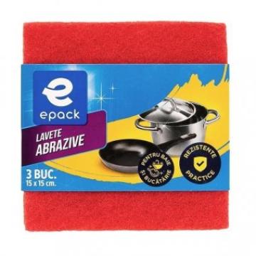 Lavete abrazive Epack, 3 buc., 15x15cm de la Supermarket Pentru Tine Srl