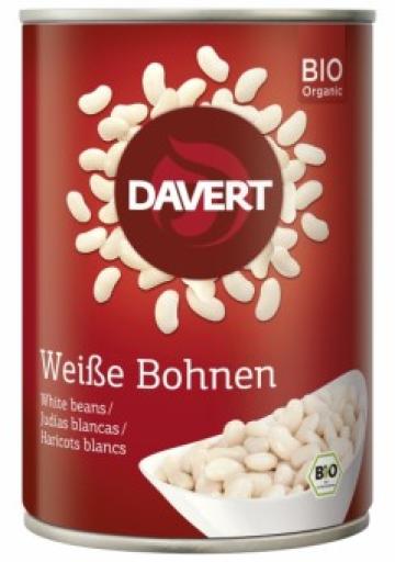 Fasole alba bio conserva 400g Davert