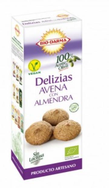 Biscuiti din ovaz cu migdale bio 125g Bio Darma