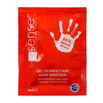 Gel dezinfectant maini Sense, plic 3ml de la Xtra Time Srl