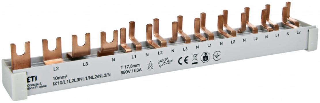 Busbar IZ10/L1L2L3NL1/NL2/NL3/N,eti de la Evia Store Consulting Srl