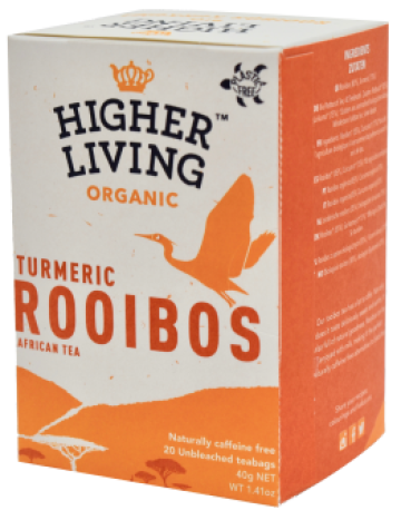 Ceai Rooibos si Turmeric eco, 20 plicuri, Higher Living