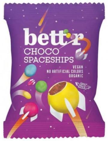 Bucatele de ciocolata Choco spaceships bio 70g Bettr