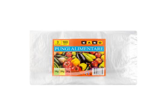 Pungi congelator 3kg transparent 100 pungi / set de la Electric Srl