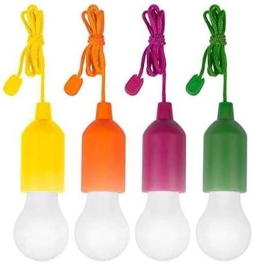 Set 4 becuri cu LED fara fir Handy Lux Colors portabile