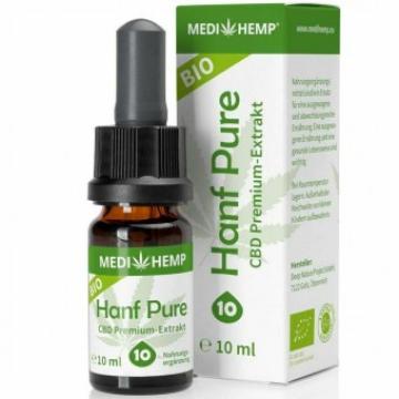 Extract de canepa Hemp Pure 10% CBD bio, 10ml, Medihemp