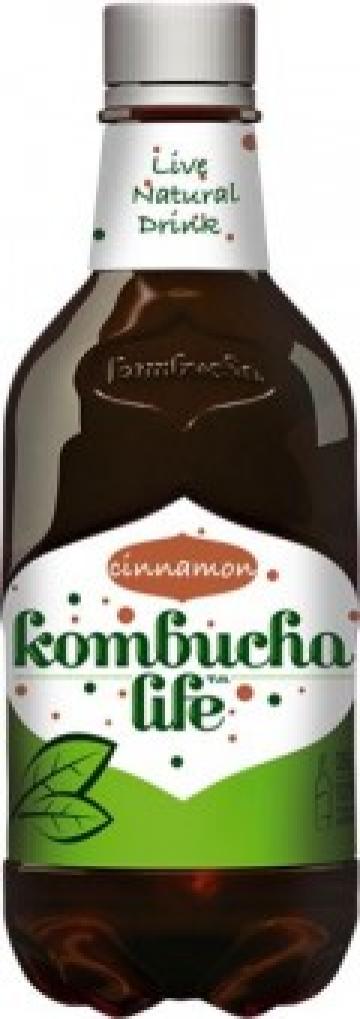 Bautura Kombucha Life cu scortisoara 500ml de la Supermarket Pentru Tine Srl