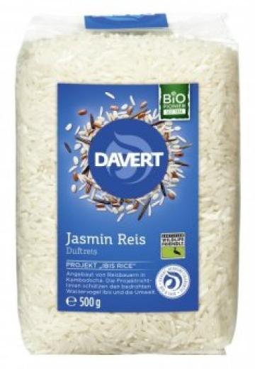 Orez Jasmin alb bio 500g Wildlife Friendly Davert de la Supermarket Pentru Tine Srl