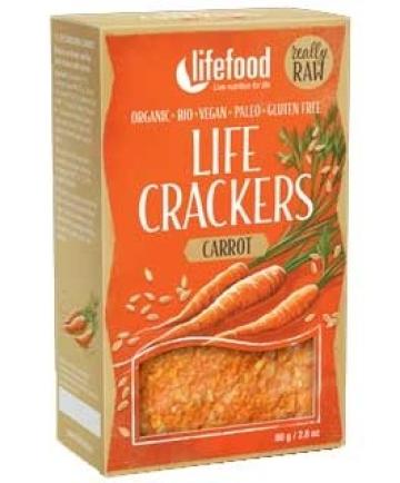 Paine Lifecrackers cu morcovi raw eco 80g