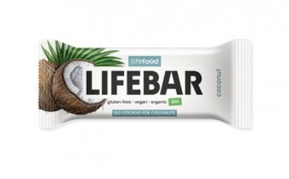 Baton cu cocos Lifebar, bio, 40g de la Supermarket Pentru Tine Srl