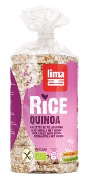 Rondele de orez expandat cu quinoa eco 100g Lima