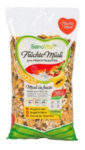 Musli cu fructe SanoVita 1 kg de la Supermarket Pentru Tine Srl