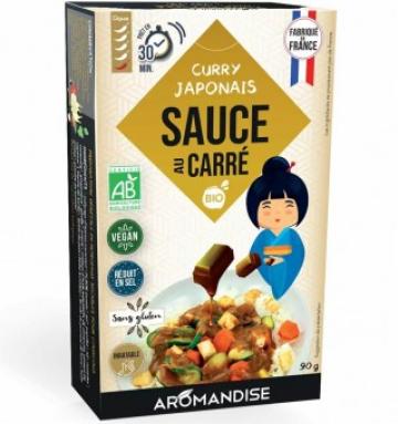 Sos curry japonez bio, 5 cuburi, 90g, Aromandise