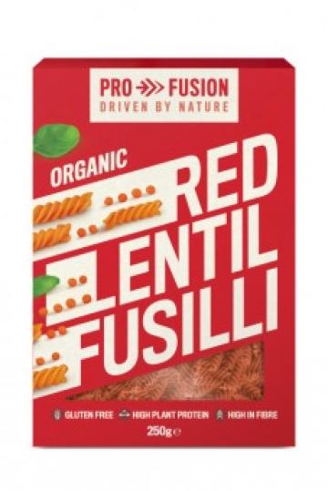 Fusilli din linte rosie bio 250g Profusion