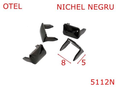 Agrafa gaica curea 8 mm otel nichel negru 15A3 5112N