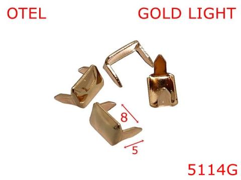 Agrafa gaica curea 8 mm otel gold light 15A3 5114G de la Metalo Plast Niculae & Co S.n.c.