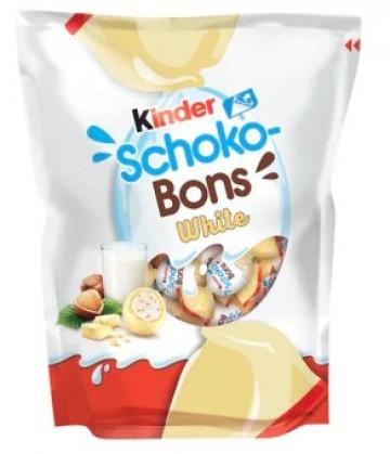 Bomboane ciocolata Kinder Schoko-Bons White 200g