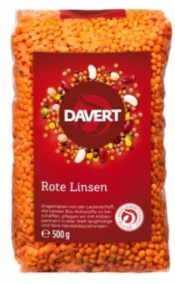 Linte rosie bio 500g Davert