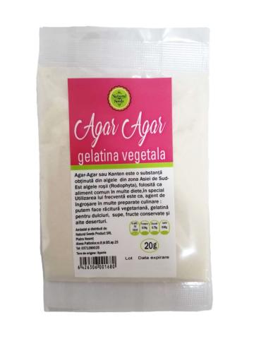 Gelatina vegetala Agar Agar 20 gr, Natural Seeds Product de la Natural Seeds Product SRL