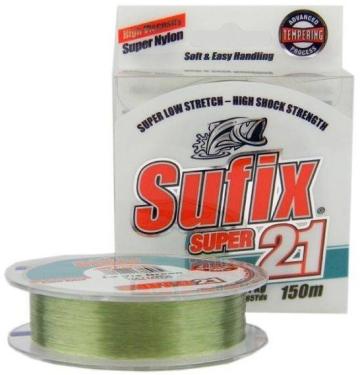 Fir pescuit Sufix Super 21 Low Stretch, Lo-Vis Green, 300m