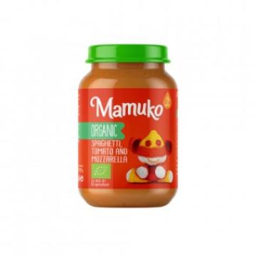 Spaghetti cu rosii si mozzarella, bio, 190g, Mamuko