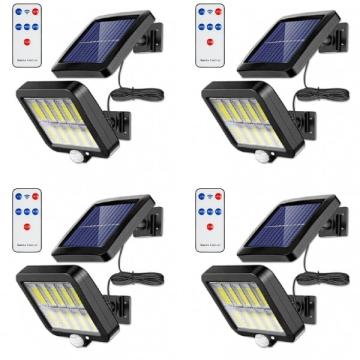 Lampa solara 50W - 96 LED COB, cu panou detasabil, 4 buc de la Sticevrei.ro Srl