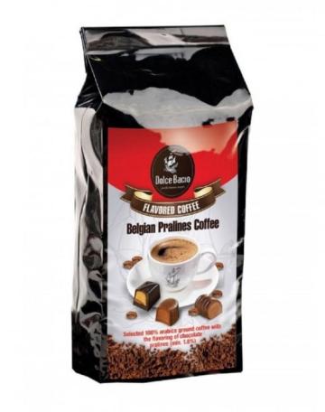 Cafea macinata cu aroma de praline belgiene Dolce Bacio 200g