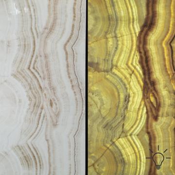 Lastra Onyx Vein Cut Ivory Frost Polisata, 2 cm