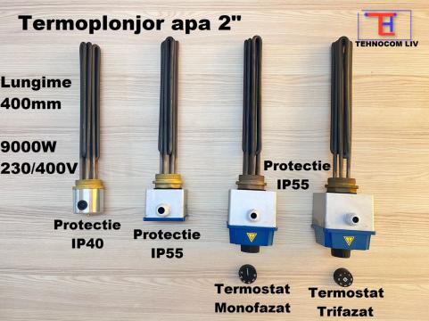 Fierbator incalzire apa 2" toli 8x465mm 9000W de la Tehnocom Liv Rezistente Electrice, Etansari Mecanice