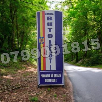 Totem intrare / iesire localitate din inox TOT04