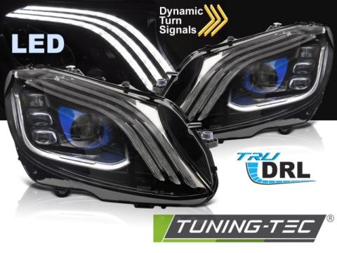 Faruri Full LED Headlights negru Mercedes W205 14-21 de la Kit Xenon Tuning Srl