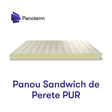 Panou sandwich de perete PUR - RAL 9002 de la Panoterm Import Export Srl