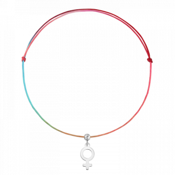 Bratara pentru picior din snur multicolor, simbol Venus de la Atelier Lolit Srl