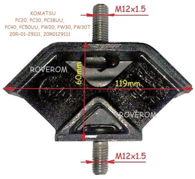 Tampon motor Komatsu PC20, PC30, PC40, PC50, PW20, PW30 de la Roverom Srl