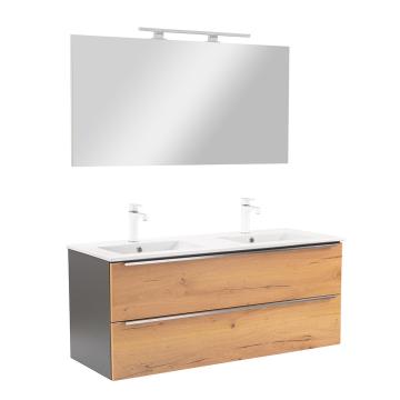 Mobilier complet de baie Vario Trim 120 antracit-stejar de la Leziter Kft.