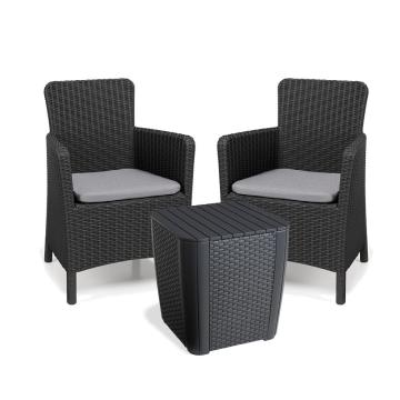 Set de mobilier de gradina Trenton II pentru balcon, grafit